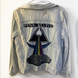 Pink Floyd Band Graphic Denim Jacket